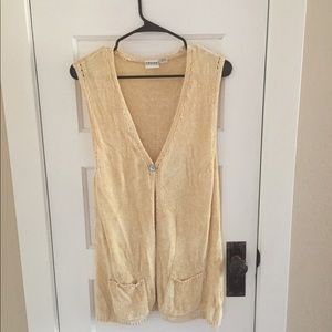 CHICO’S Chenille Sweater Vest Size 2
